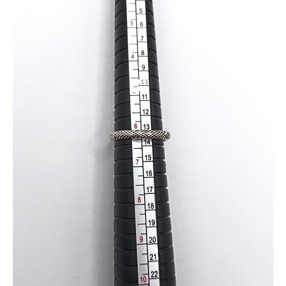 New Bold Silver Snake Ring Size Adj - Picture 2 of 3